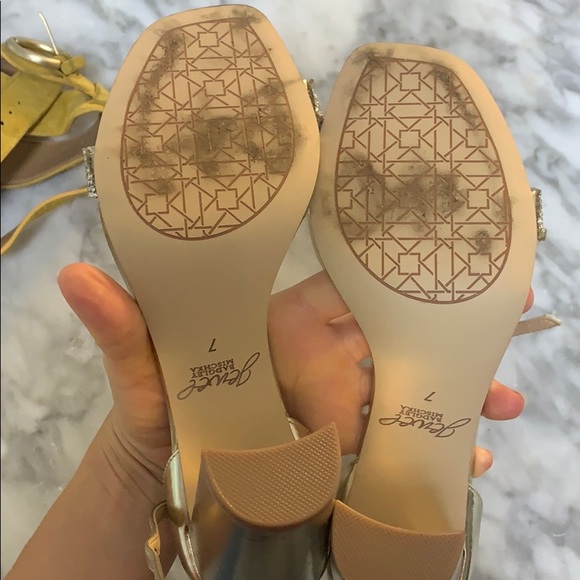 Brilliant Jewel Badgley Mischka Gold Heels - Picture 6 of 6